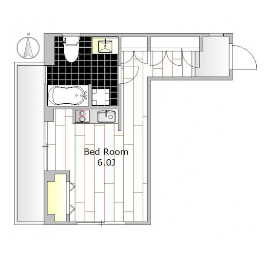 モアナハウス203の間取り
