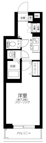 ドルチェ目黒WEST102の間取り