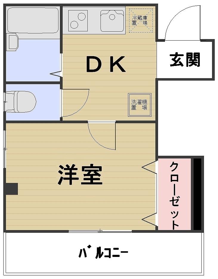 プチバレー青葉台201の間取り