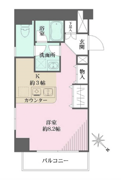 クリーンホームツルオカ303の間取り