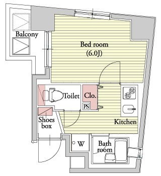 プラチナコート三軒茶屋403の間取り