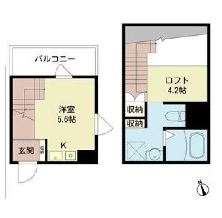 Ca'DUALE(カ・ドゥアーレ)408の間取り