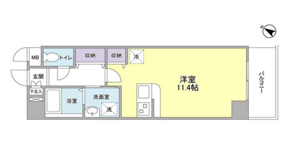 ソリッド大橋903の間取り