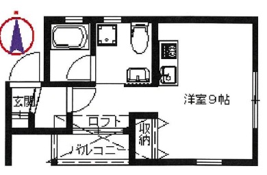 セントグレース三軒茶屋201の間取り