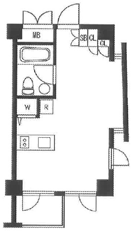 シンシア三軒茶屋レジデンスカフェ301の間取り
