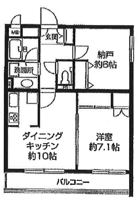 ローズガーデン池尻104の間取り
