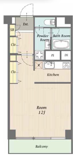 秀和代官山レジデンス503の間取り