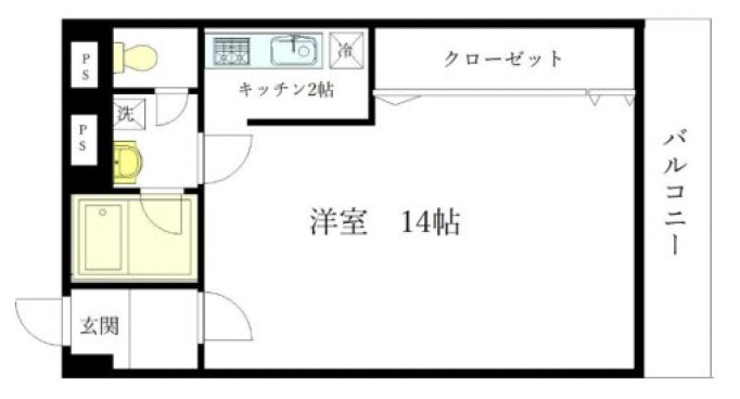 メゾン・ド・グリシーヌ303の間取り