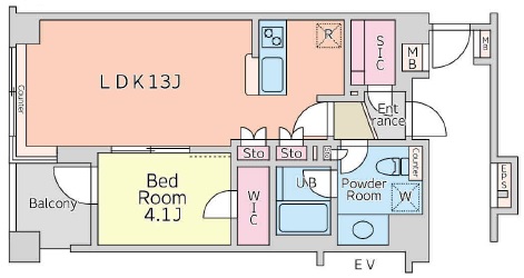 ラ・ヴィタス三軒茶屋602の間取り