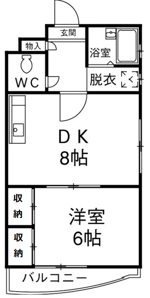 リーベンドルフ三軒茶屋305の間取り