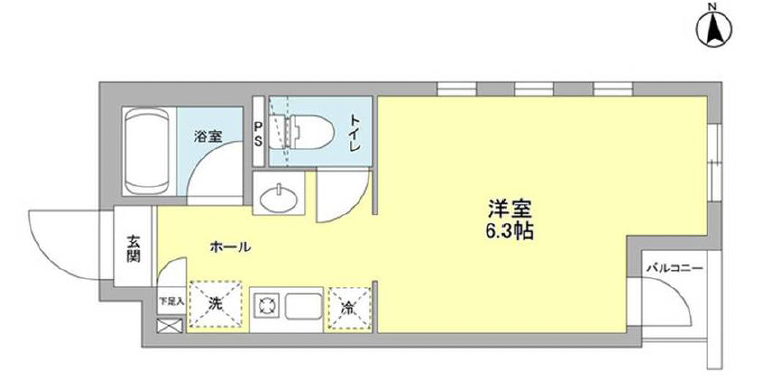 スクエアパーク301の間取り