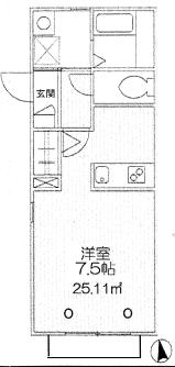 フィオーレ祐天寺101の間取り