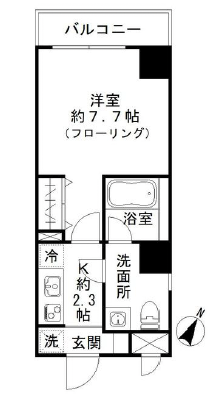 COZY COURT 三軒茶屋 TOKYO305の間取り