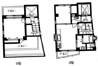 鶯谷北野ビル4・5Fの間取り