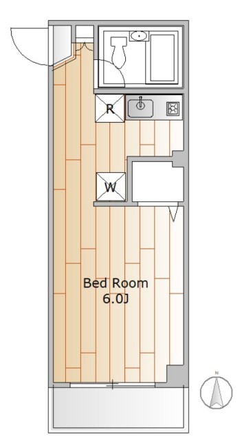 ルージュ駒場303の間取り