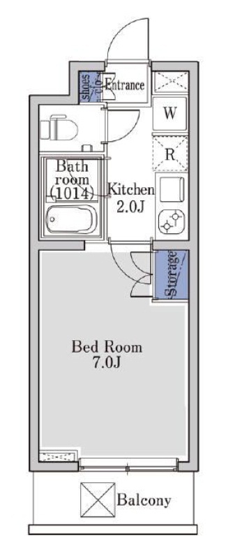 プラチナコート学芸大学504の間取り