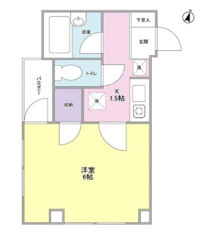 パティオ三茶201の間取り