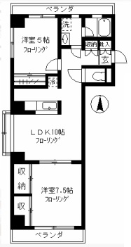 碑文谷パークハウス201の間取り