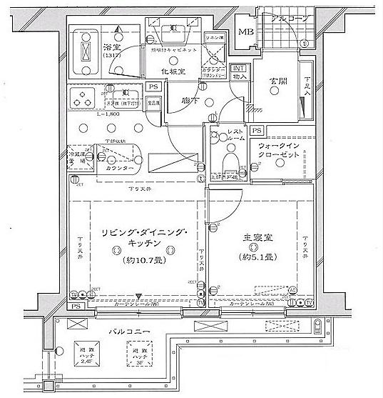 ピアース三宿＿306の間取り