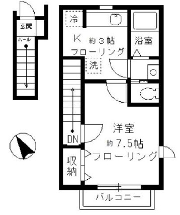 デザインコート上目黒201の間取り