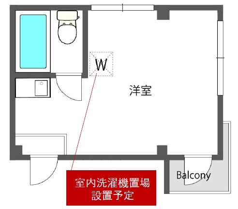 ヴィラ池尻301の間取り