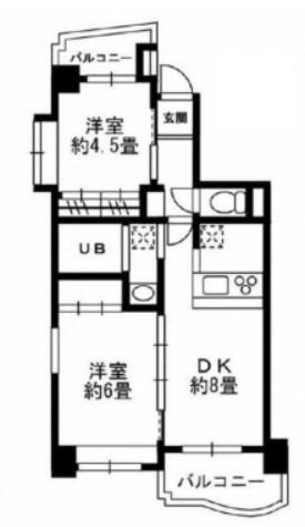 サンシャインプラザ学芸大701の間取り