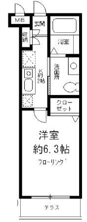 アルジオーネ池尻105の間取り