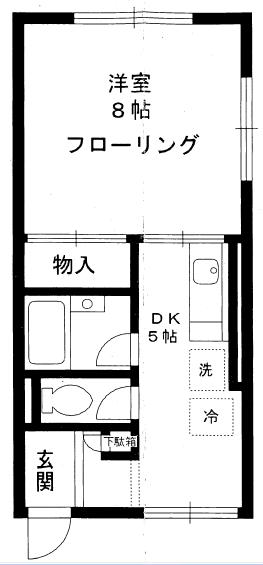 ハイツ嵯峨101の間取り