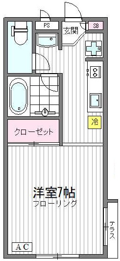 ヴィレッジオークスII103の間取り