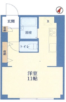 池尻マンション403の間取り