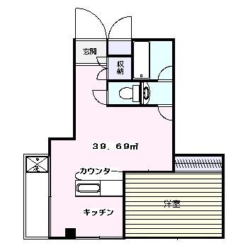 シェルム世田谷3011の間取り