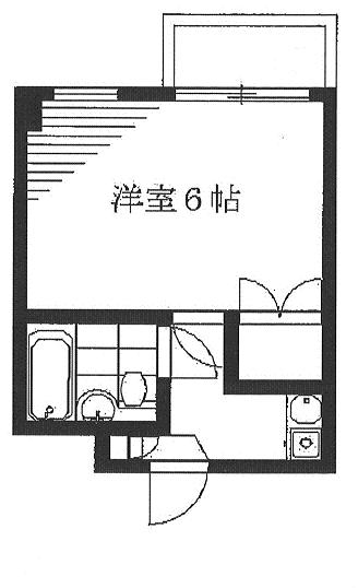 アネックス若林302の間取り