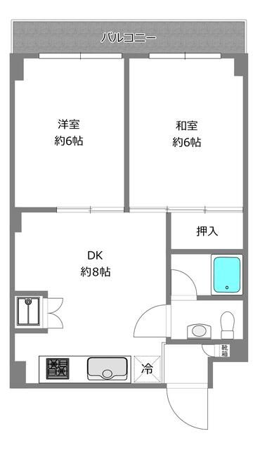 フォートパレスハシモトパートⅡ207の間取り