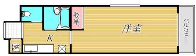 ルーブル学芸大学弐番館505の間取り