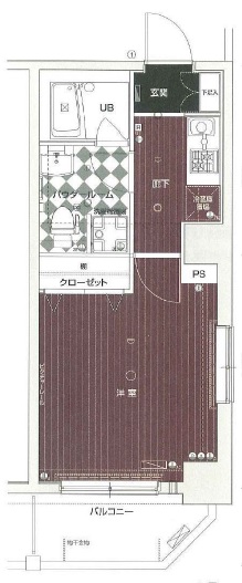 アマヴェル恵比寿401の間取り