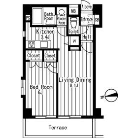 ジェイパーク学芸大学101の間取り