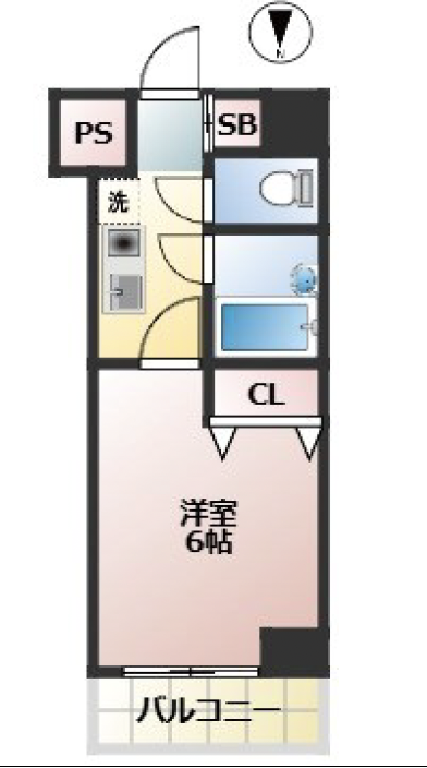 メインステージ三軒茶屋501の間取り