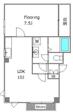 M・Y池尻ハイツ1-Aの間取り