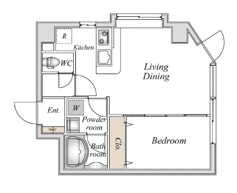スペーシア池尻大橋701の間取り