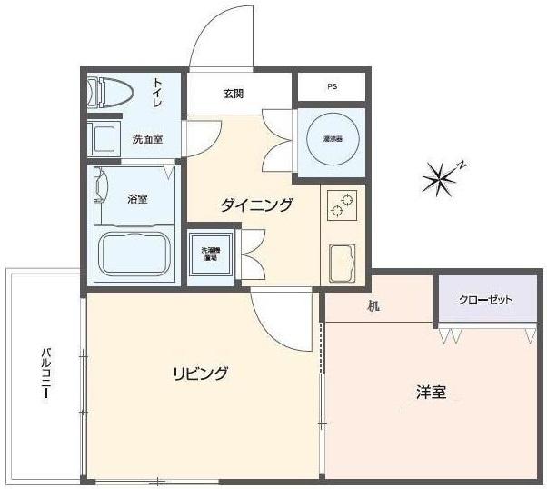 恵比寿リバストーンハイム603の間取り