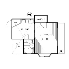 Jコーポ202の間取り