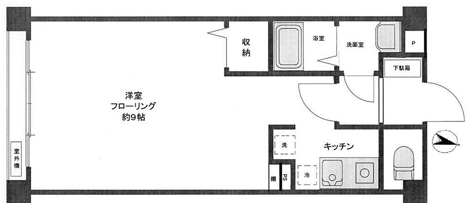 ドゥエル代官山302の間取り