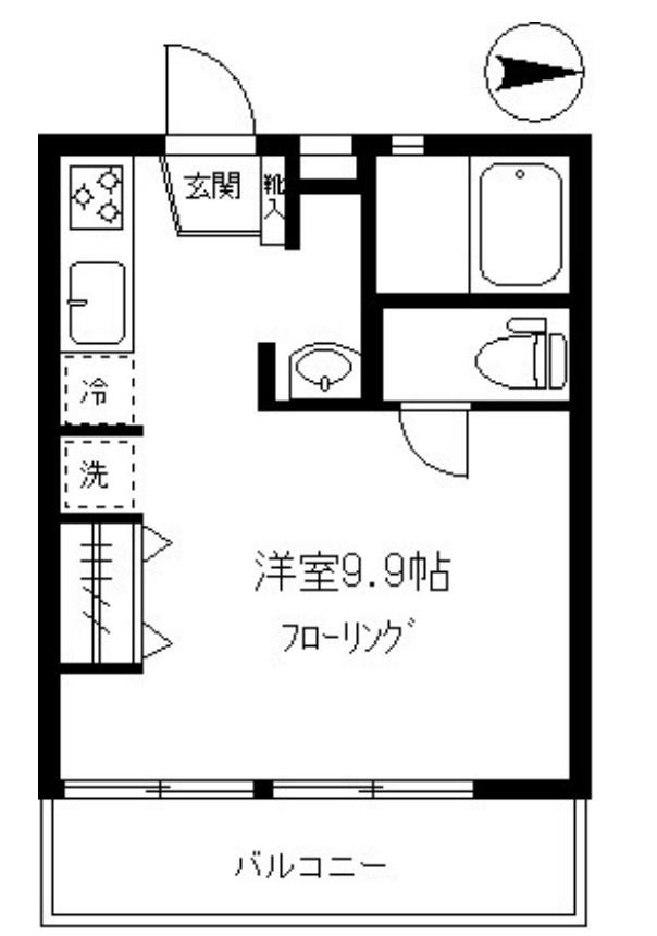 ルポ学芸大202の間取り