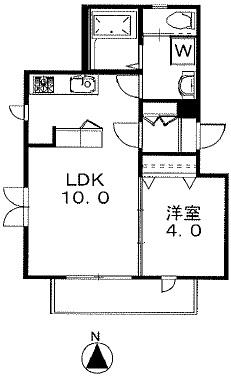 サフォレ三軒茶屋403の間取り