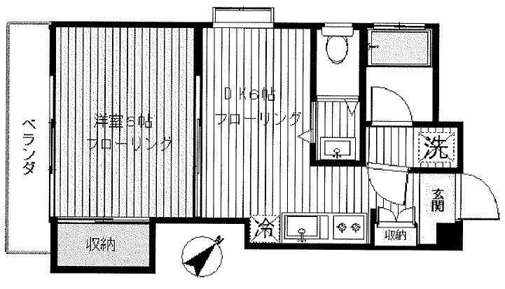 谷島ビル203の間取り