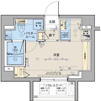 ブライズ恵比寿405の間取り