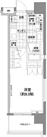 パークハビオ渋谷神山町201の間取り