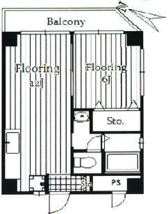 ヤマキマンション(YAMAKI　MANSION)204の間取り