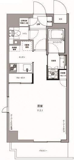 プライムアーバン麻布十番701の間取り