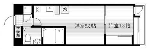 プロジェクト?56東京目黒ストリート305の間取り